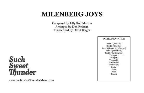 Milenberg Joys (Don Redman Arrangement)