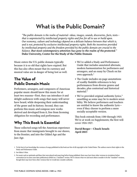 The Public Domain Songbook