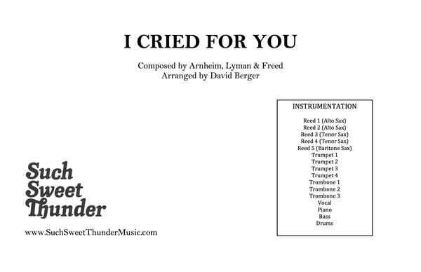 I Cried For You