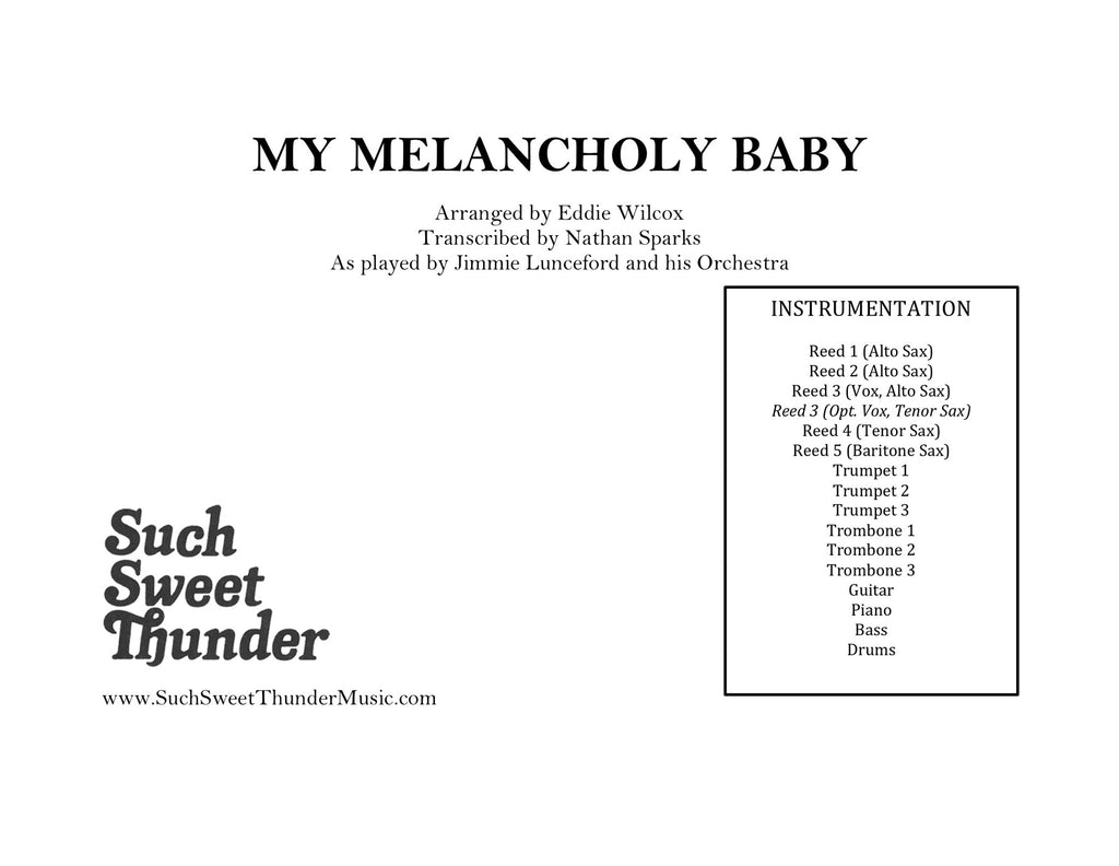 My Melancholy Baby