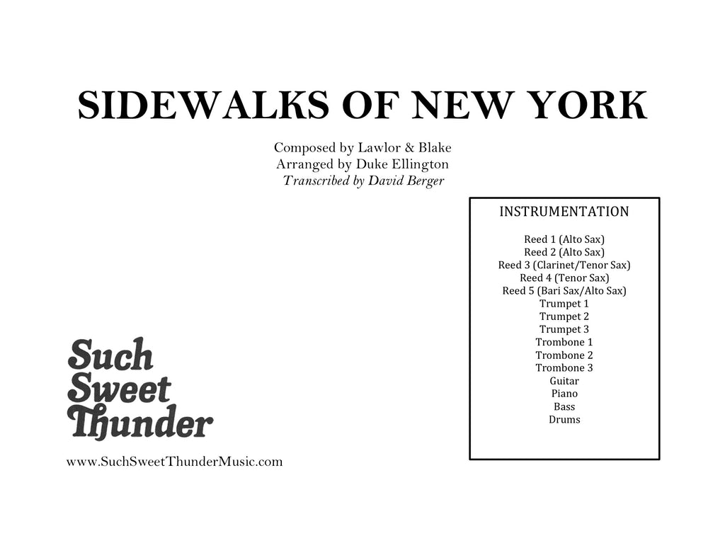 Sidewalks Of New York