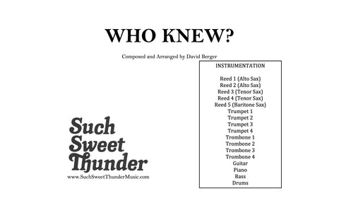 Who Knew?