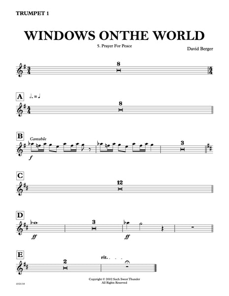 Windows On The World Part 5: Prayer For Peace