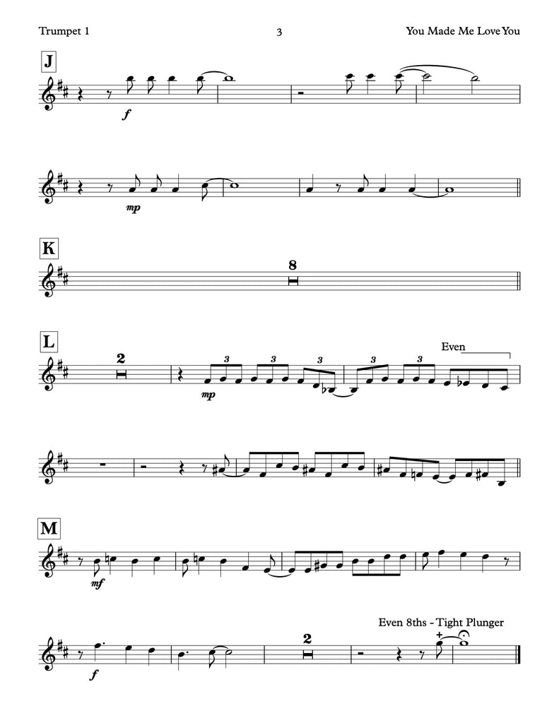 You Made Me Love You – Such Sweet Thunder Music